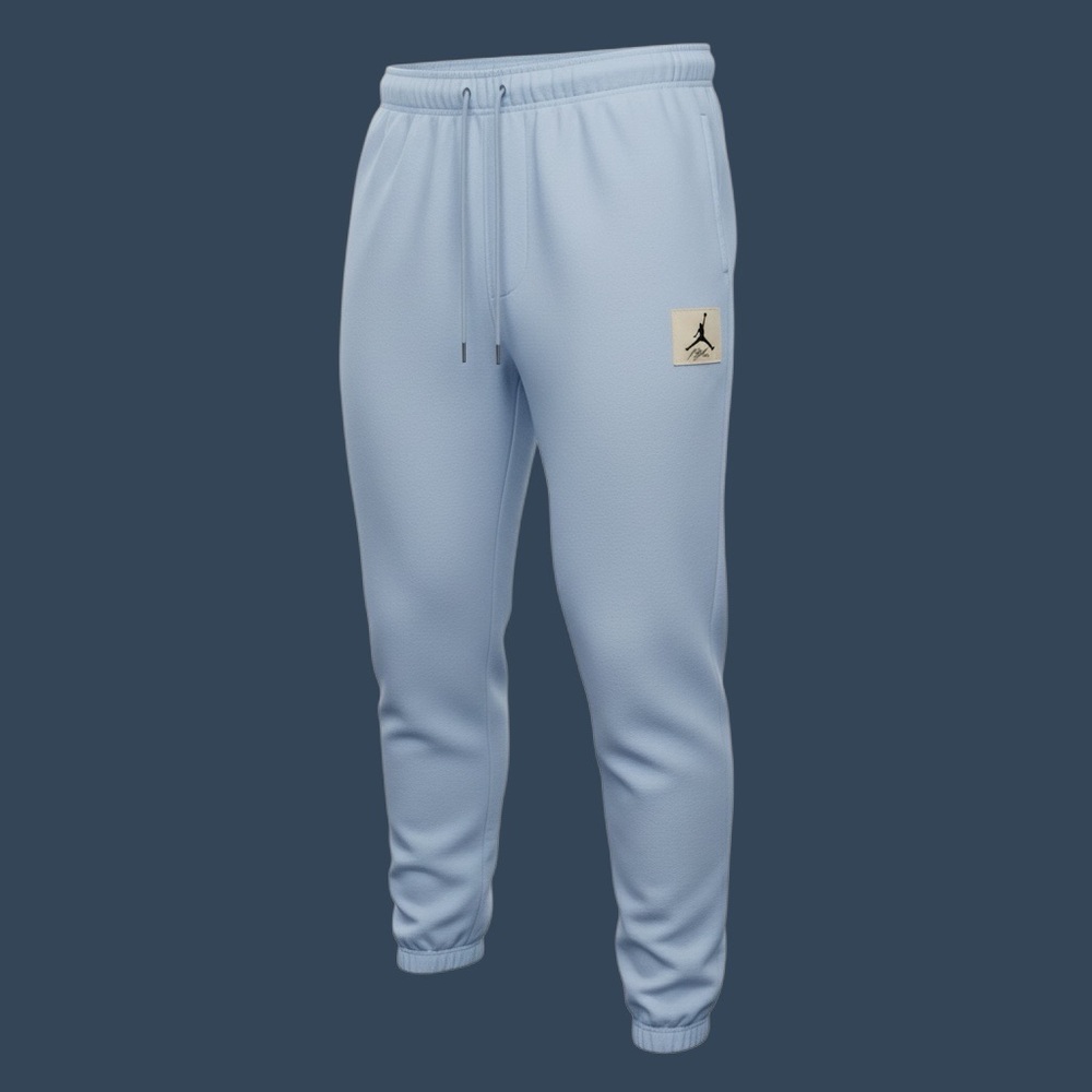 Light Blue Air Jordan Flight Fleece Joggers, Size XXL